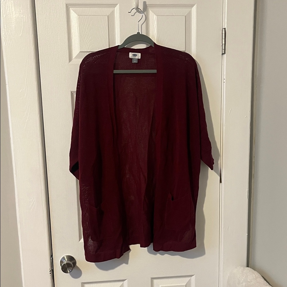 Old Navy Maroon Knit Sweater
